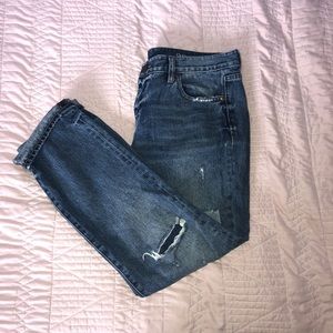 J. Crew broken in boyfriend jeans